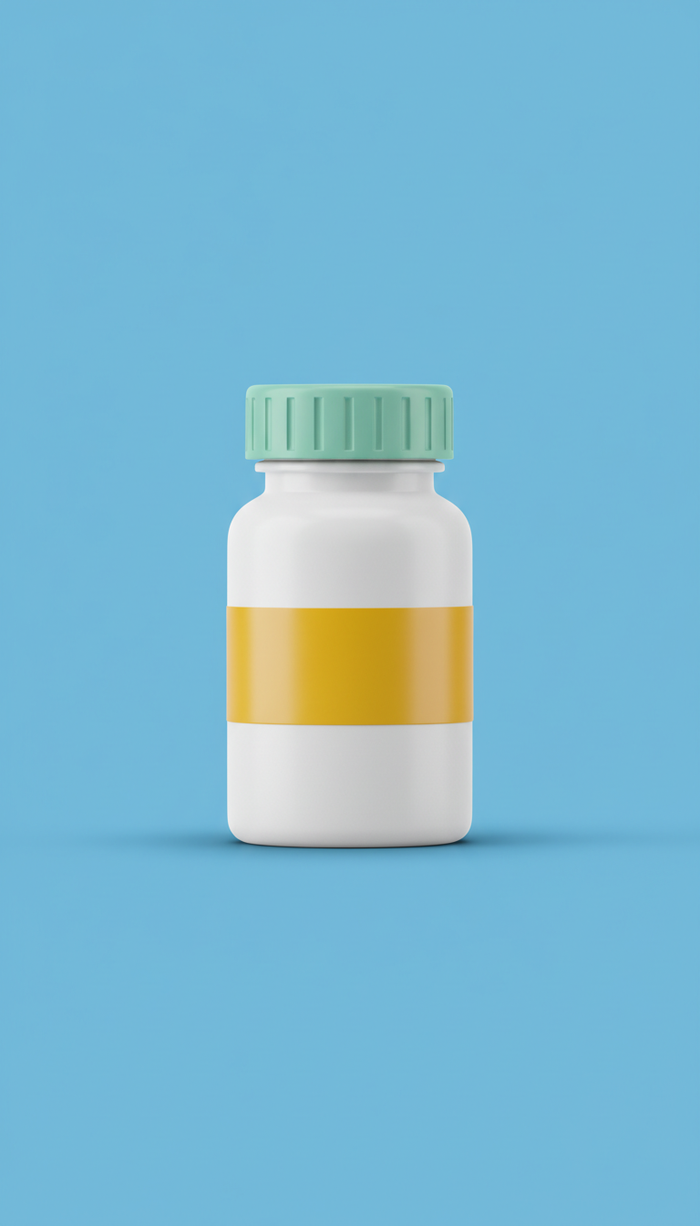 Prescription Medication Bottle With Safety Cap