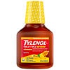 Tylenol bottle with yellow cap on a white background