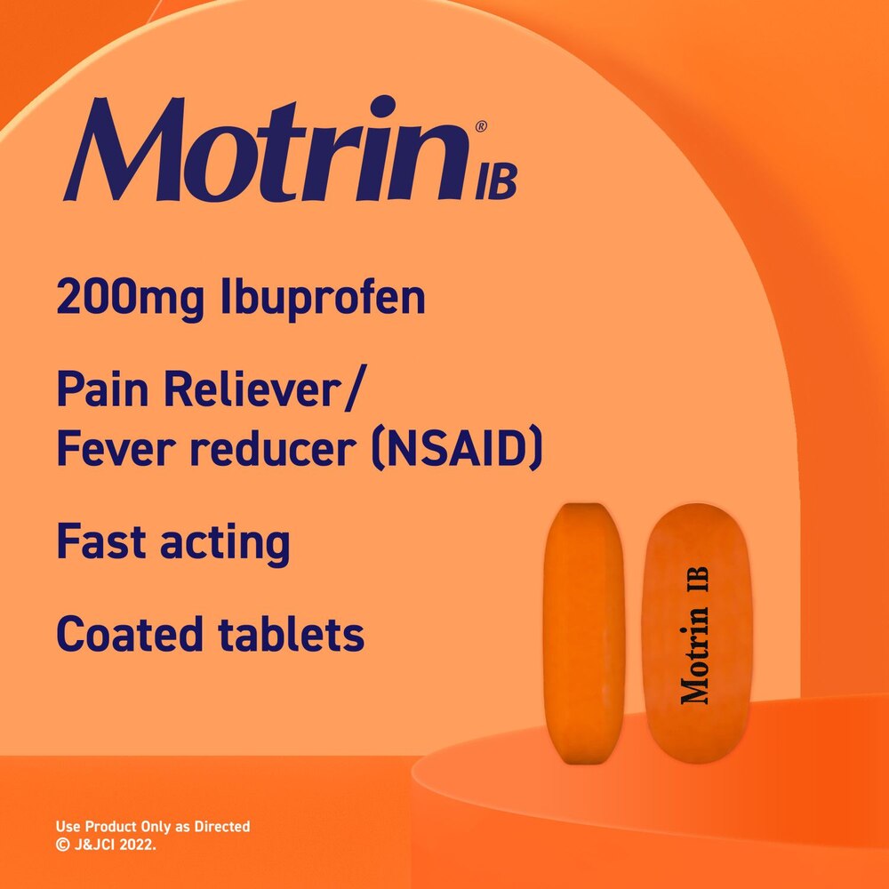 Motrin IB Ibuprofen 200 MG Tablets