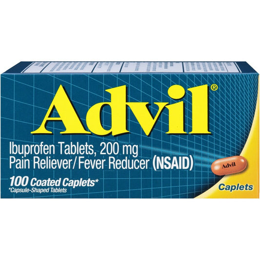 Advil Pain Reliever/Fever Reducer 200 MG Ibuprofen Caplets