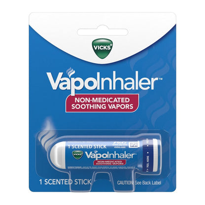Vicks Vapoinhaler packaging with blue and white design