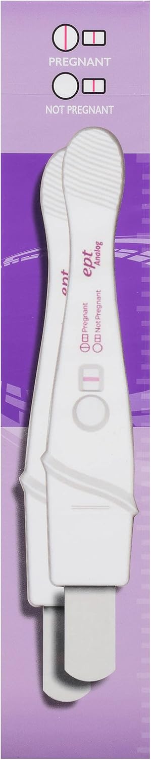Pregnancy test with a purple background