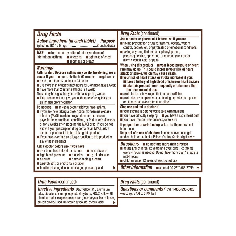 Drug label with detailed information on a white background