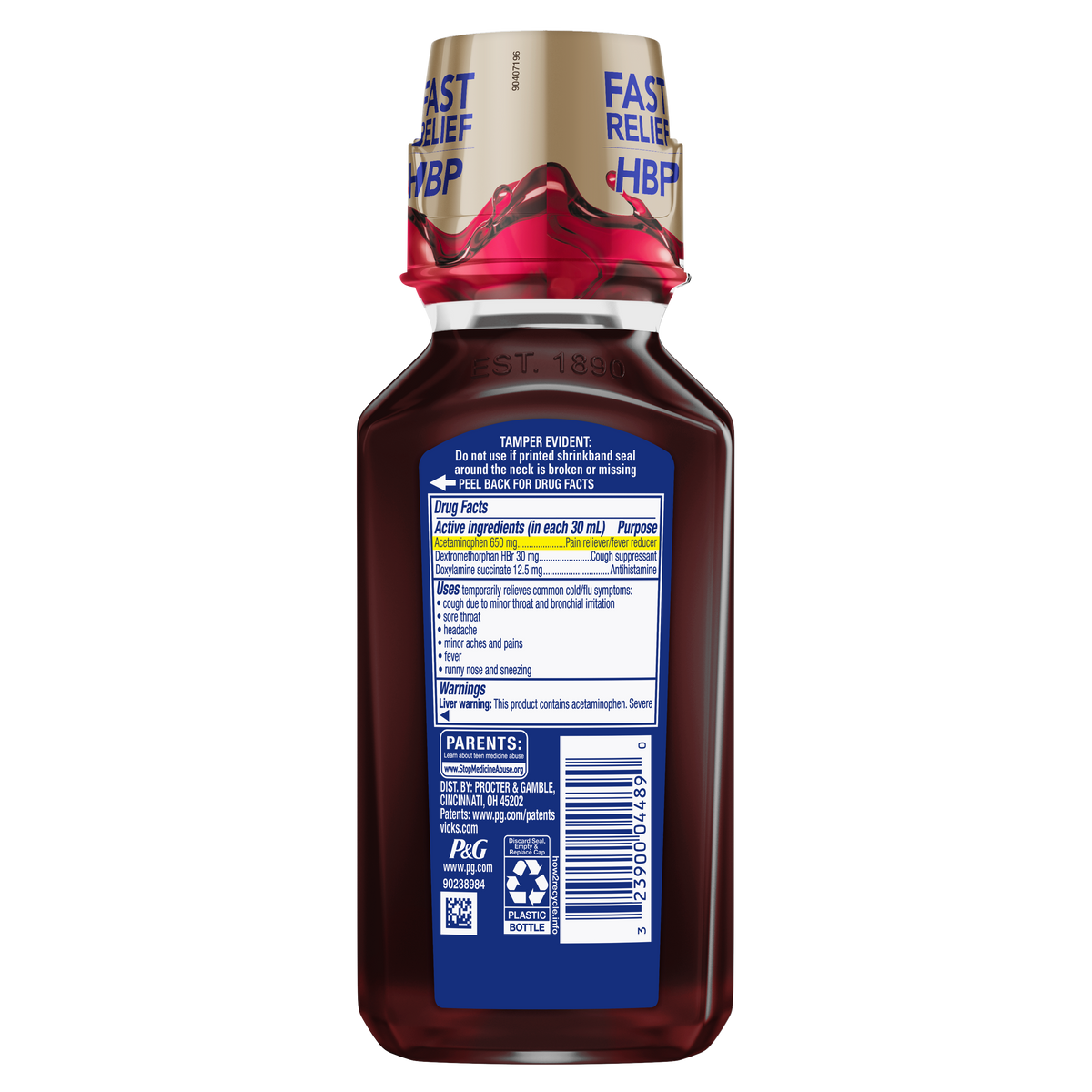 VICKS NYQUIL MAX STRENGTH HIGH BLOOD PRESSURE COLD & FLU