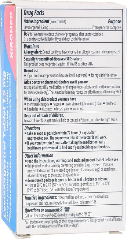 Xiromed Emergency Contraceptive Levonorgestrel 1.5 mg