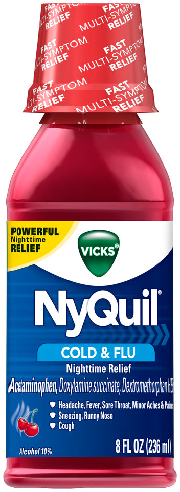 VICKS NYQUIL NIGHTTIME RELIEF COLD & FLU