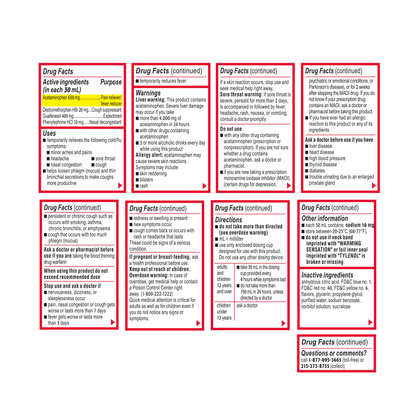 TYLENOL Cold + Flu Severe Flu Medicine, Honey Lemon, 8 fl oz