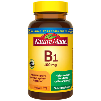 Nature Made Vitamin B-1 100 mg Tablets